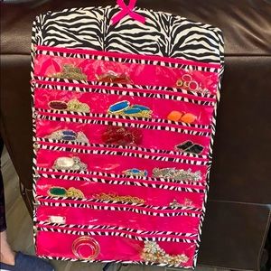 Pink Zebra Jewelry Organizer/Holder